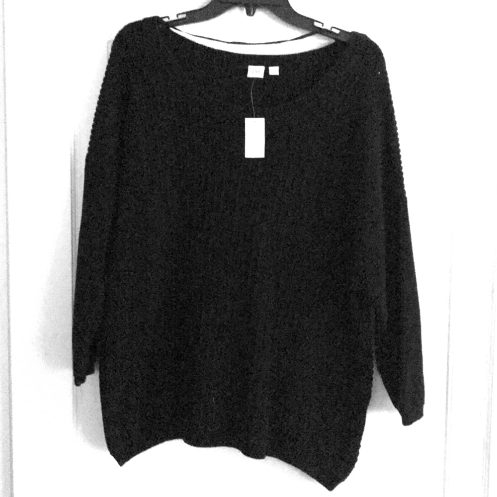 Gap black knit sweater with tags